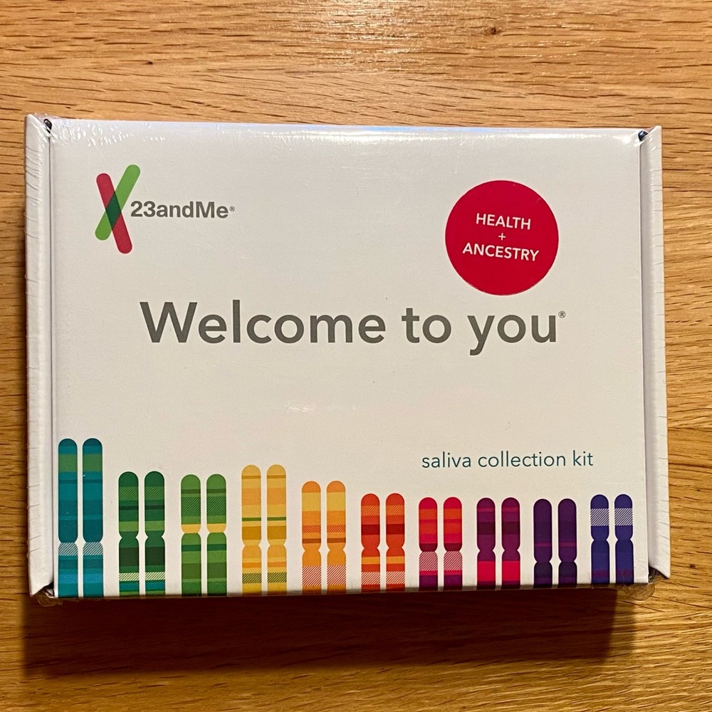 NEW 23andMe health+ancestry kit in sealed package